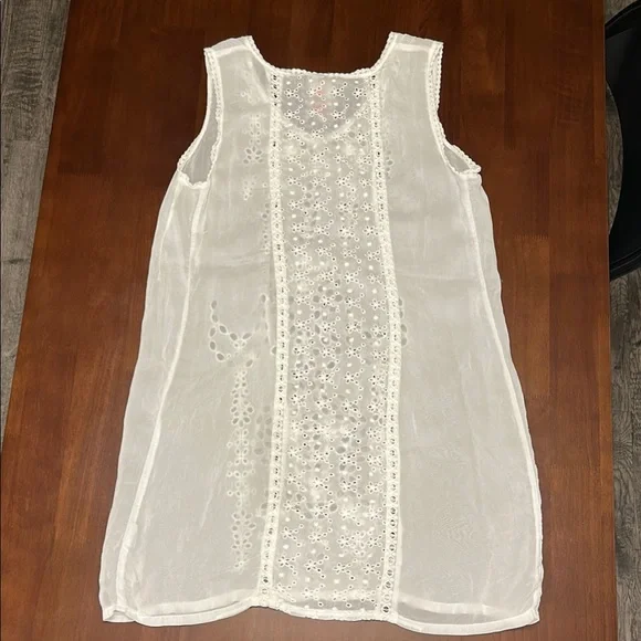 Johnny Was White Broderie Anglaise Tunic Top/Dress - Picture 5 of 10